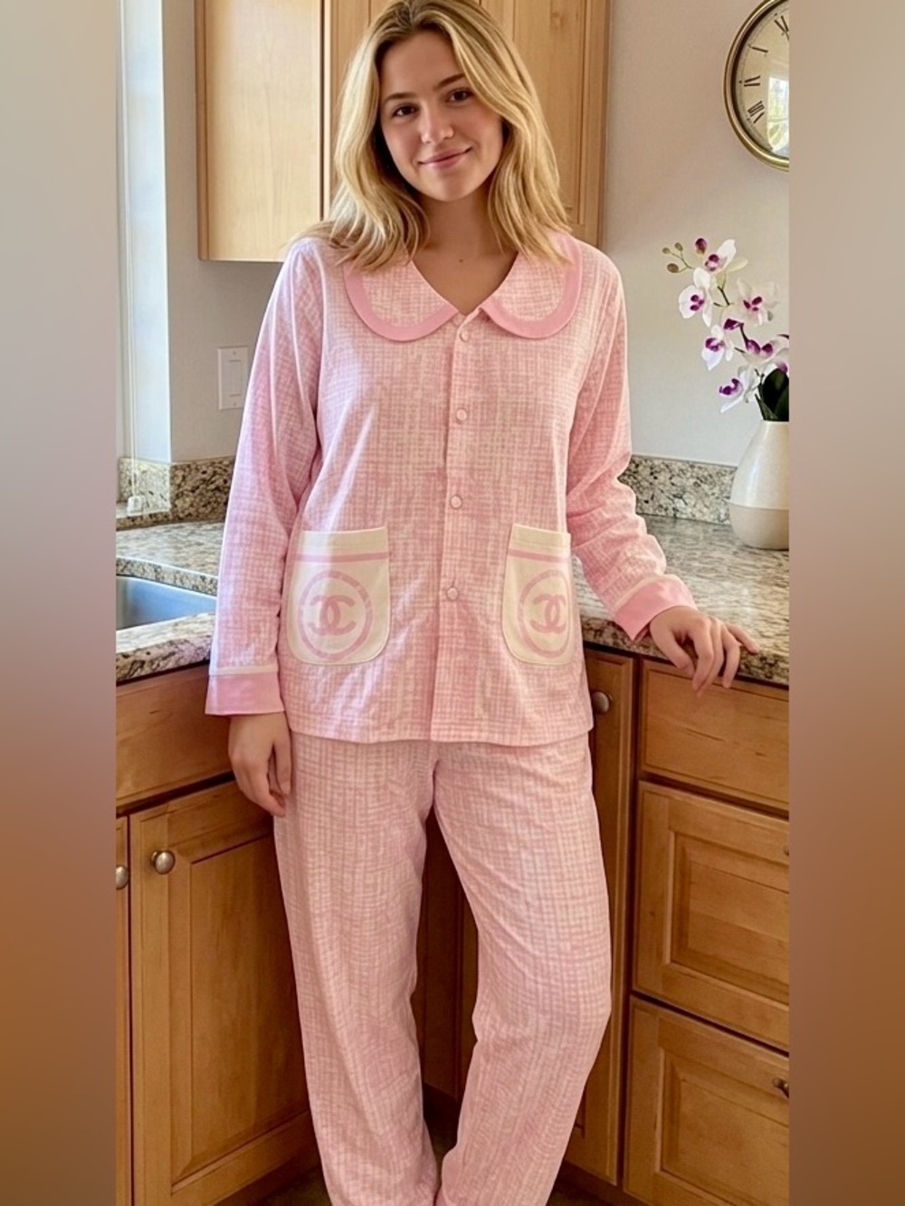 Pink Pajamas with front CC Pockets